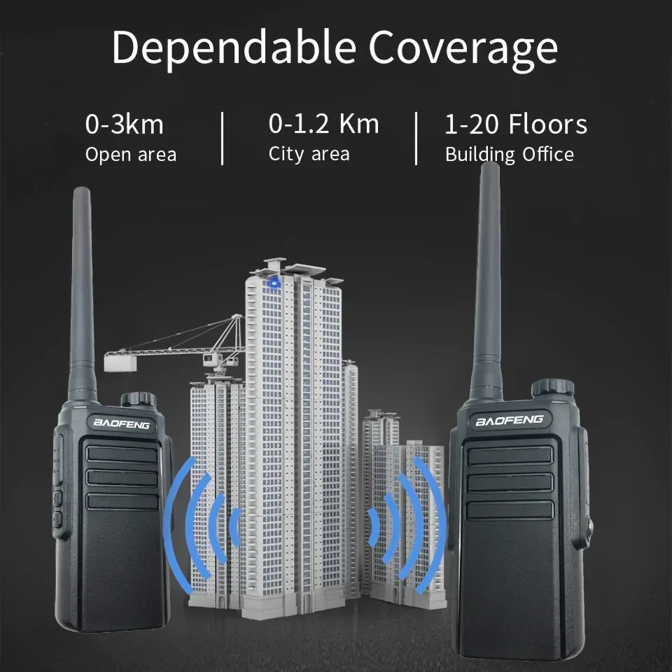 Bao Feng impermeável Walkie Talkie, Long Range Intercom profissional, simples e fácil de operar, instalação dupla, IP55, BF-W31