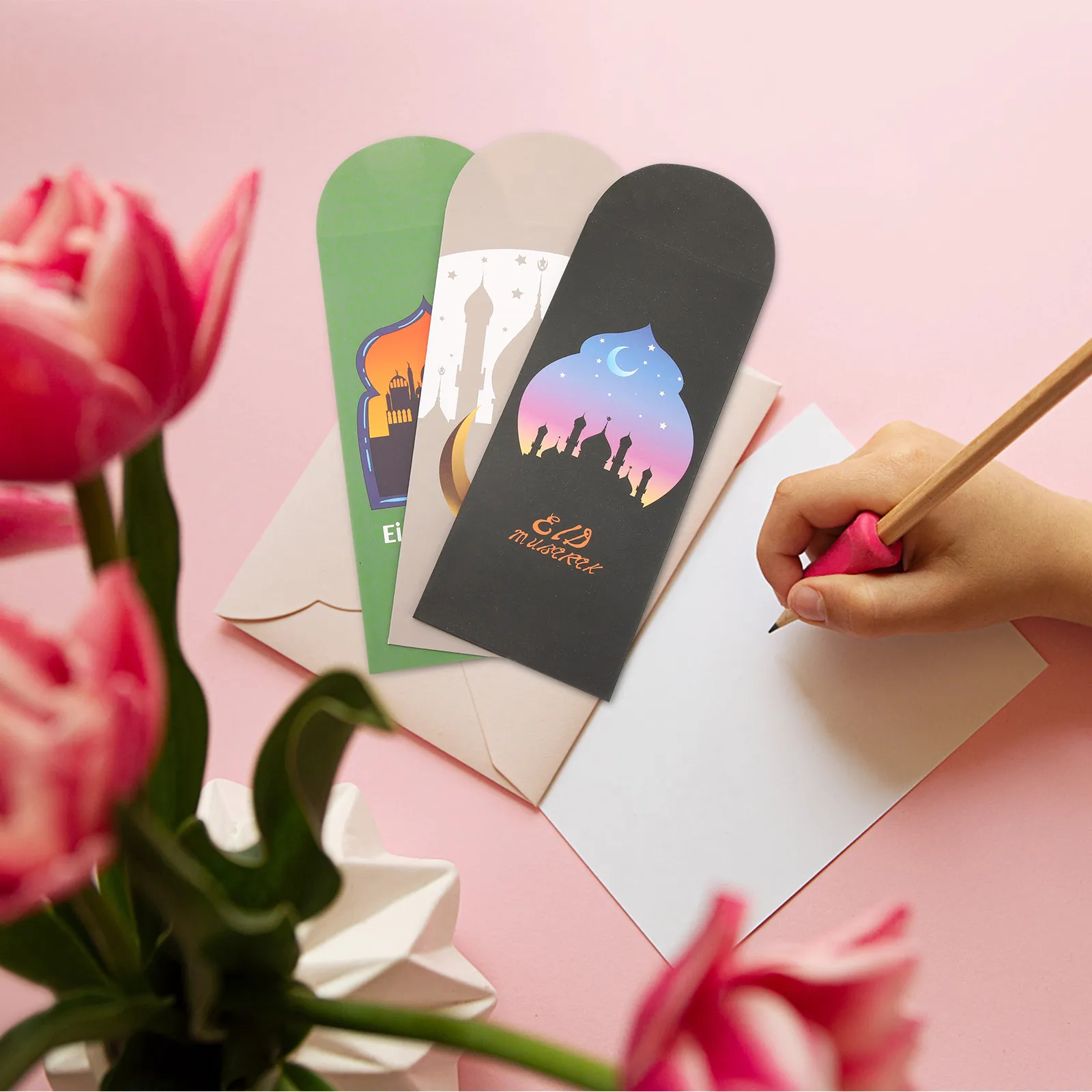 

18Pcs Eid Envelopes Premium Paper Cash Gift Money Holder Ramadan Party Invitation Envelopes Letter Envelope Valentines Holder