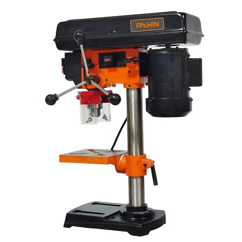 Allwin hot sale 350W powerful woodworking benchtop drill press workshop cross laser drill press