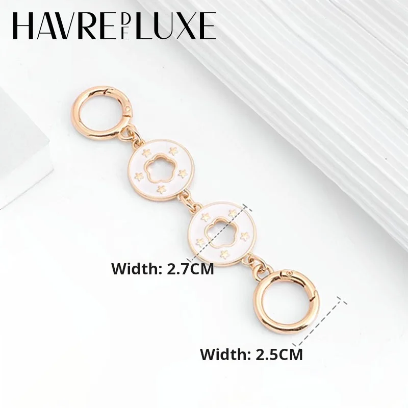 HAVREDELUXE Metal Bag Strap Chain For Coach Bag Extension Chain Modification Underarm Shoulder Strap Extension Chain