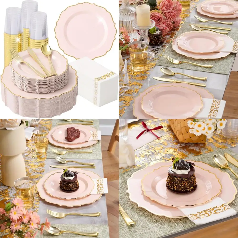 50-Person Pink Plas…