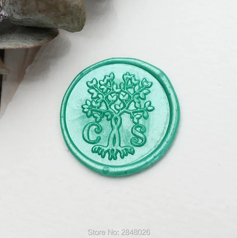 Custom Rustic  Floral Two initials Wax Seal Stamp,Custom Wax Seal Stamp Kit,personalised wedding invitation seals,wedding gift,