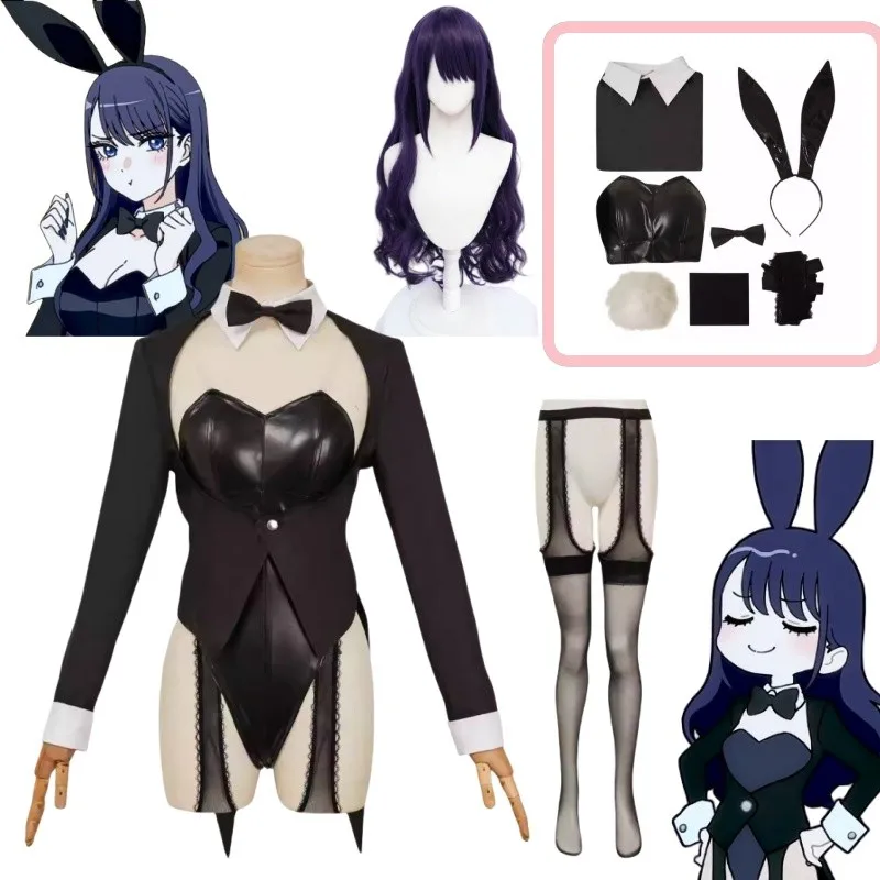 Marin Kitagawa Cosplay Sexy Bunny Girl Leather Jumpsuit Uniform Halloween Carnival Suit - view 2