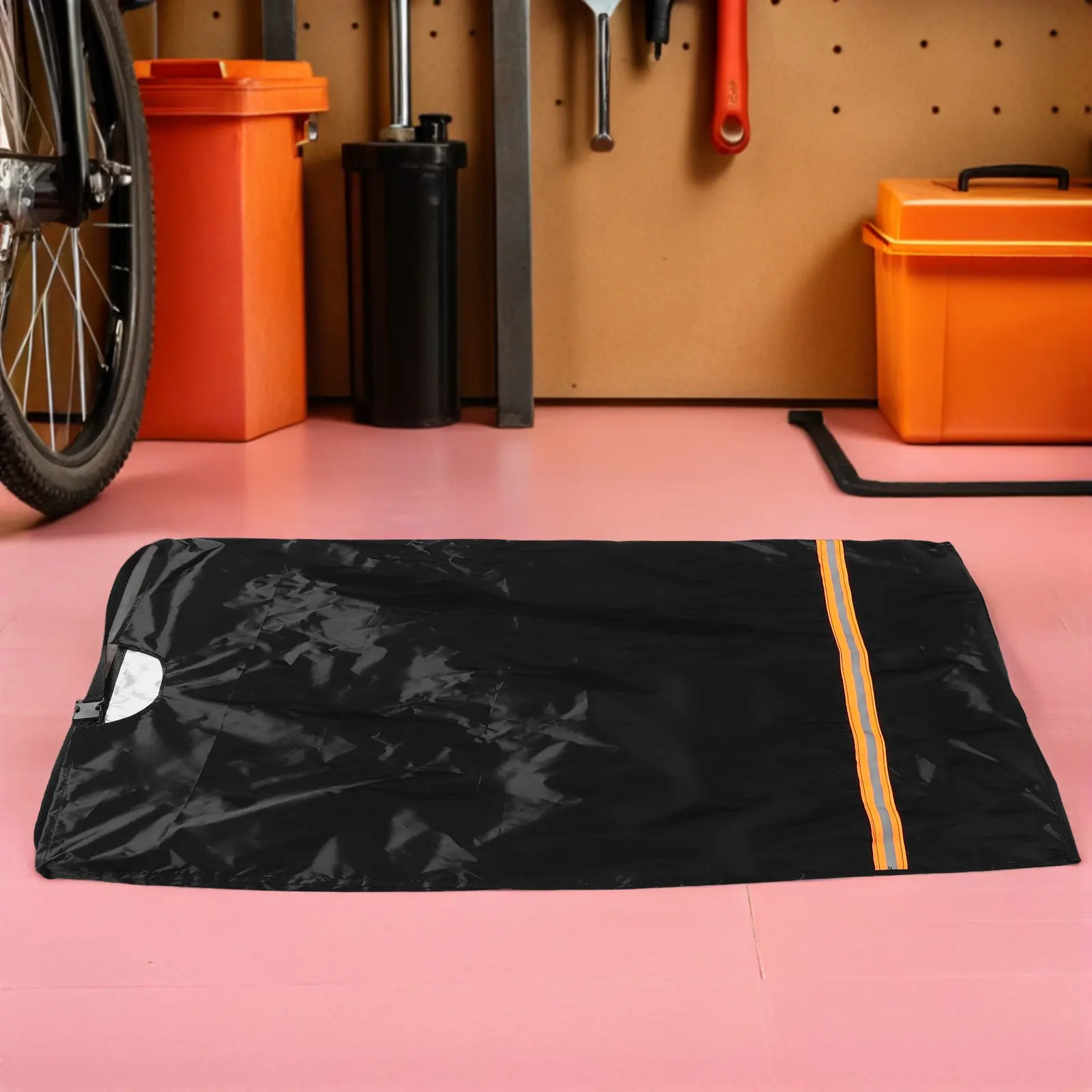 Kids Bicycle Seat Rain Cover Waterproof Bike Child Seat Canopy Protector Reflective Strips for Rear Mount Outdoor Cycling view 4