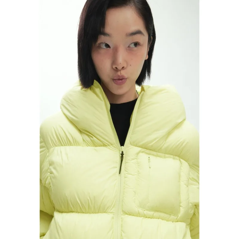 Women's Autumn Winter Tops Coat Down Jacket Short Retro Simple Loose Leisure Design Sense Fashion Soft Niche Advanced Versatile