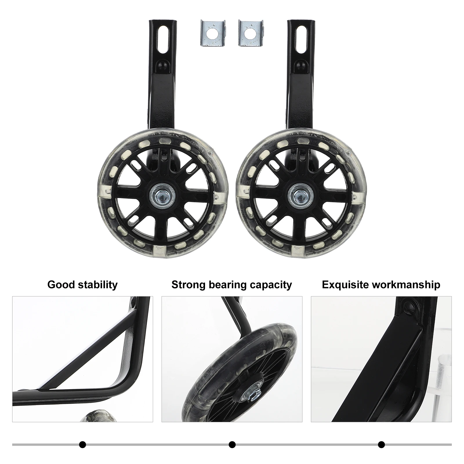 

Adjustable 1 Pair Kids Bike Training Wheels Slip-Proof Noise-Free Auxiliary Wheels for Children Balance Protection Stabilizer