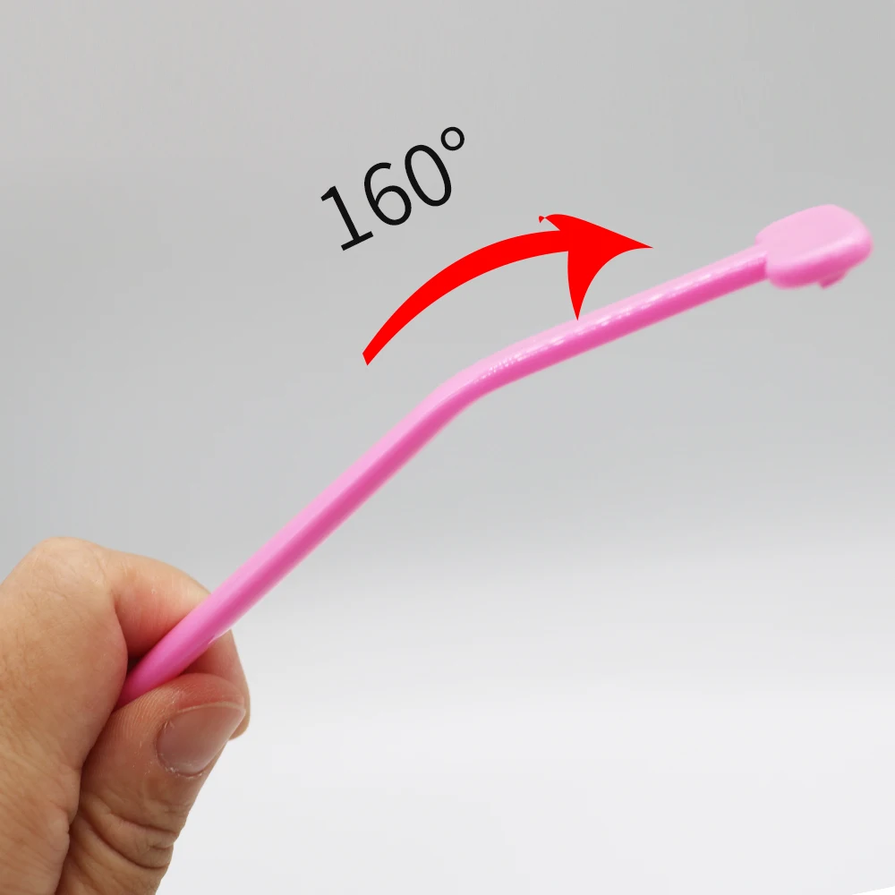 3pcs 160 ° PP Tongue Scraper Toothbrush Cleaning The Surface of Tongue Scraper Cleaner