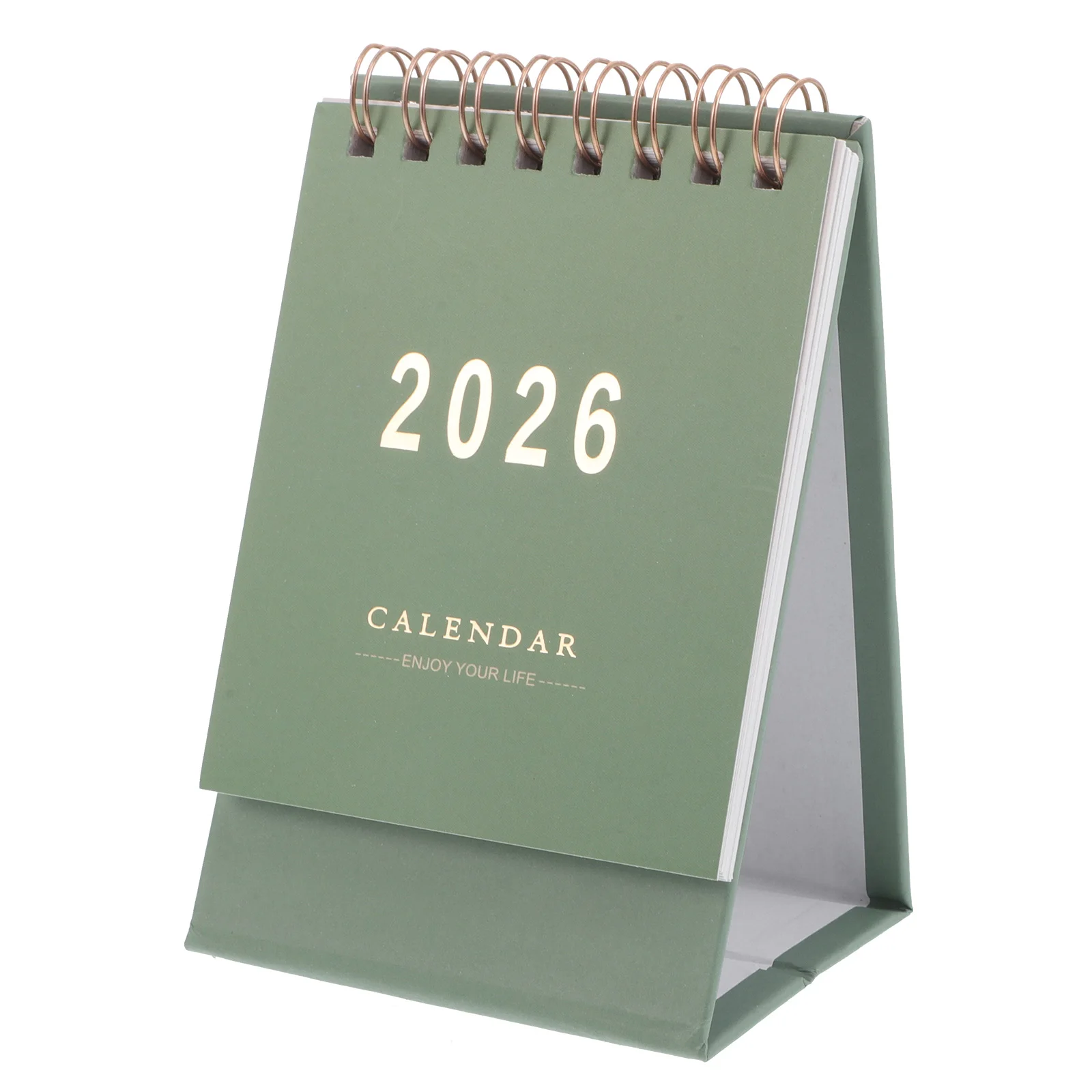 Simples mini calendário de mesa uso diário mês decoração do escritório 2026 papel ano planejador decorativo em pé