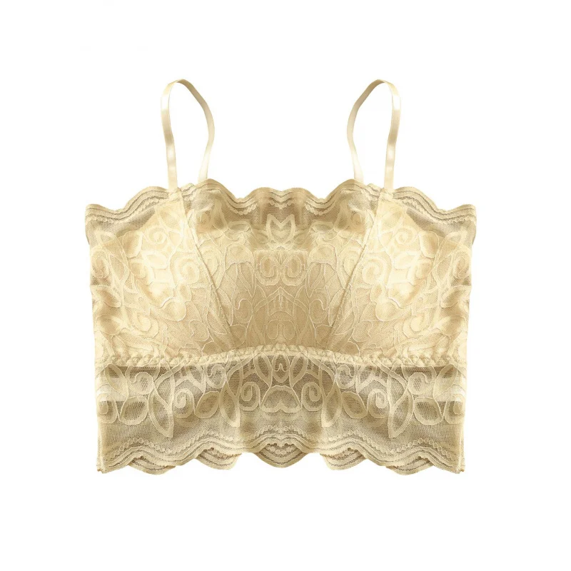 3 unidades/pacote para 40-77.5kg plus size estilo francês sexy renda sem costas tubo superior com almofadas removíveis no peito camisola superior w construir sutiã