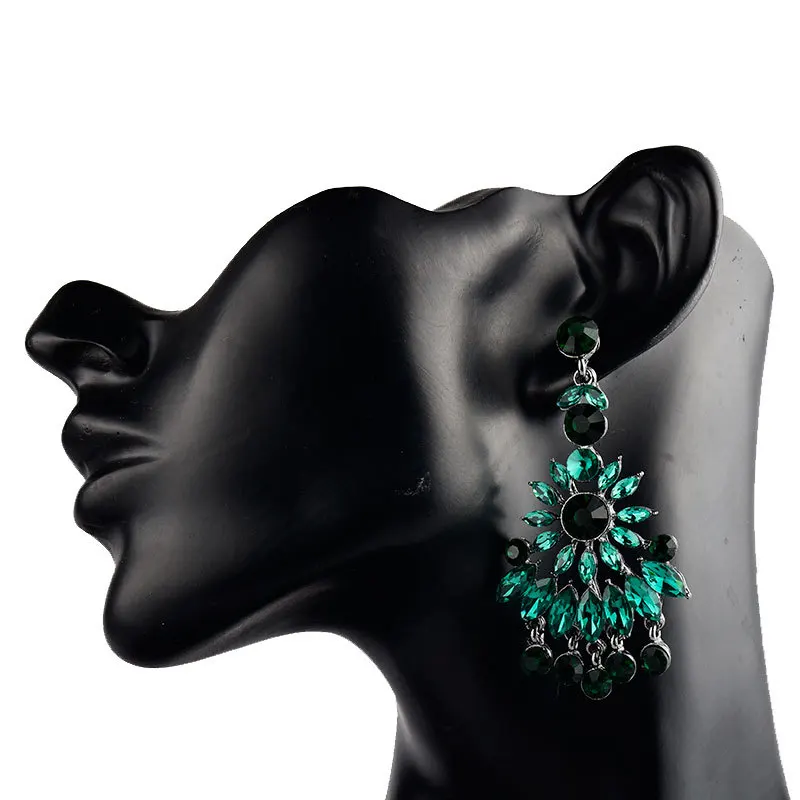 

Faionable Crystal Alloy Wedding Earrings Women's Luxury Gift ular Faionable Drop Earrings Jewelry Accories