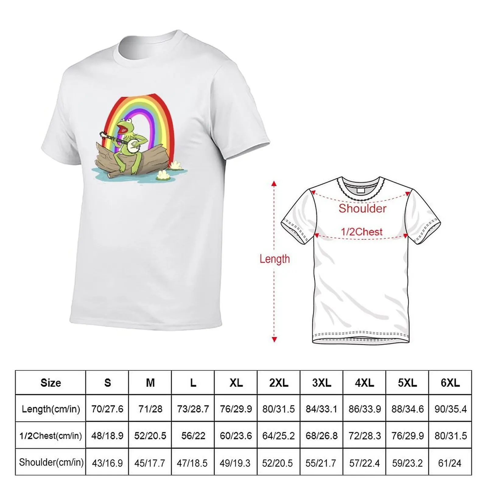 Rainbow Connection T-Shirt summer top shirts graphic tee plain white t shirts men