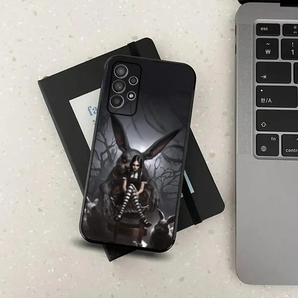 Game A-Alice Madness Returns Phone Case For Samsung Galaxy A13,A21s,A22,A31,A32,A52,A53,A71,A80,A91 Soft Black Cover