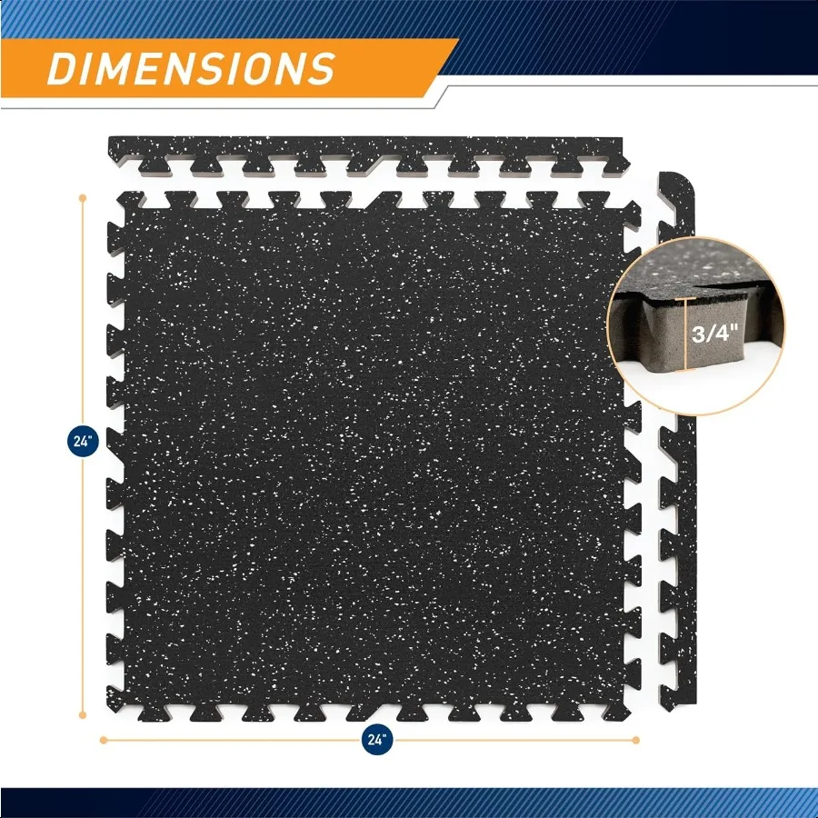 حصيرة أرضية مطاطية مزدوجة الكثافة من إسفنج EVA للمنزل لصالة الألعاب الرياضية لمعدات التمرين والملحقات MAT40 #2