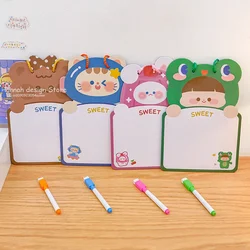 With Pen Cartoon Kids Whiteboard Cardboard Two-sided Cartoon Dry Wipe Cardboard Animal Erasable Double-sided Drawing Board