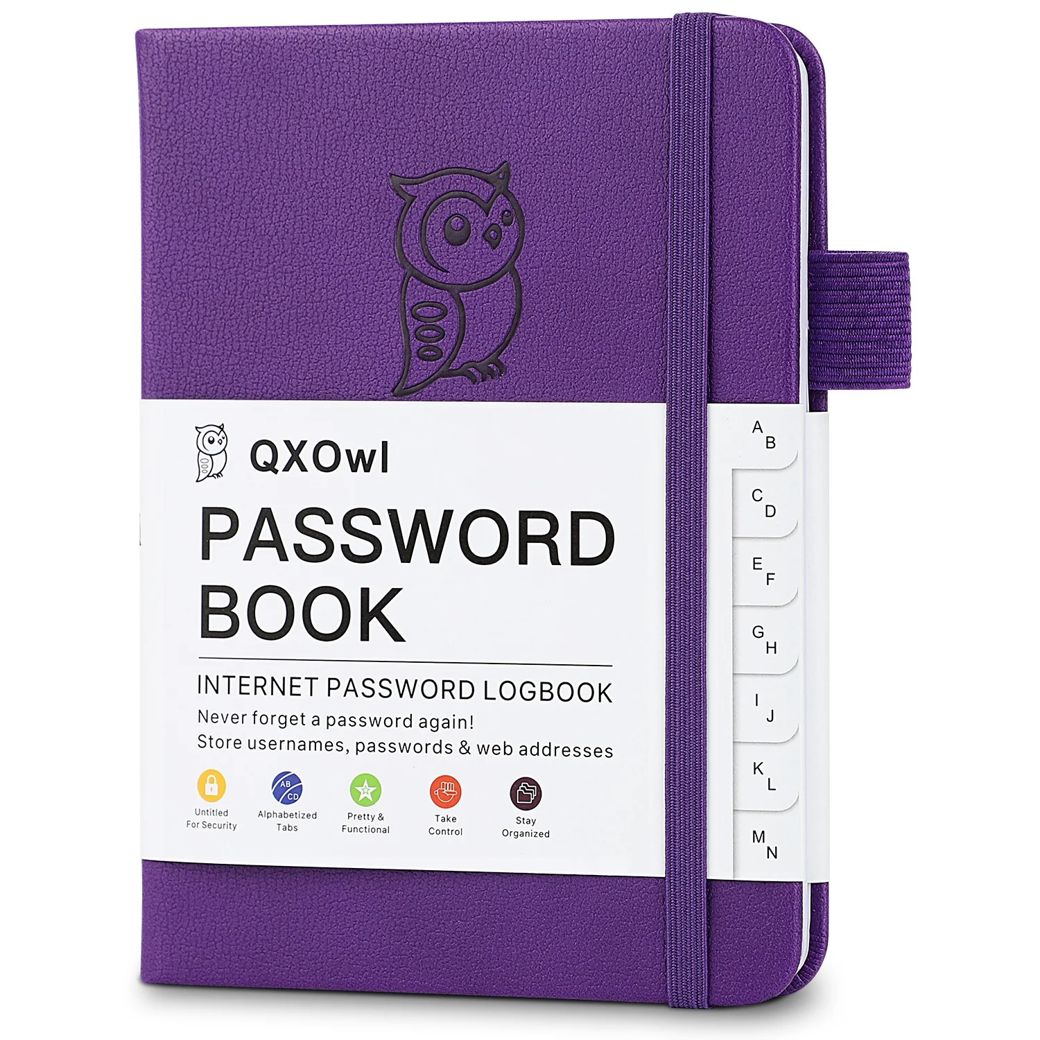Password Book with Alphabetical Tabs. Internet Address Organizer Logbook. Small Pocket Password Keeper for Website Logins