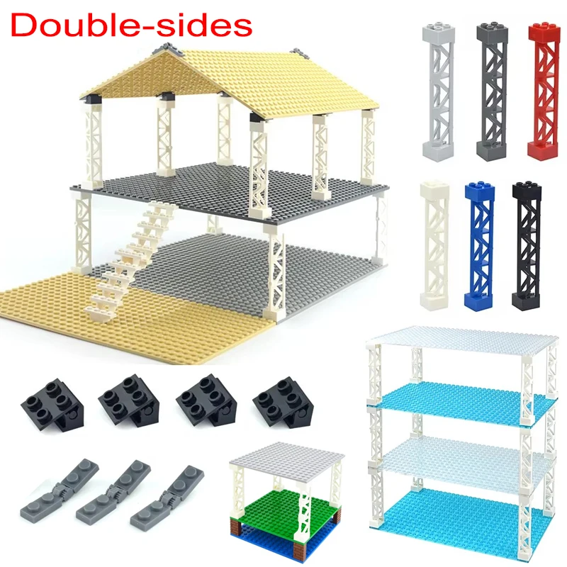 على الوجهين 32x16 32x32 نقطة قاعدة لوحة الكلاسيكية الصغيرة الطوب اللوحات الأساسية اللبنات متوافق العلامة التجارية البناء لعب الاطفال #1