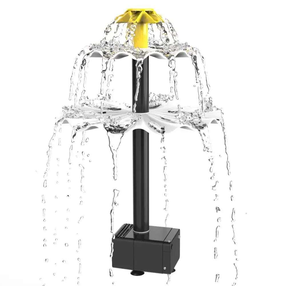 Solar Water Fountain Eco-friendly Fountain Pump Solar Powered Glass Panel Bird Bath Water Pump with Stakes for Water