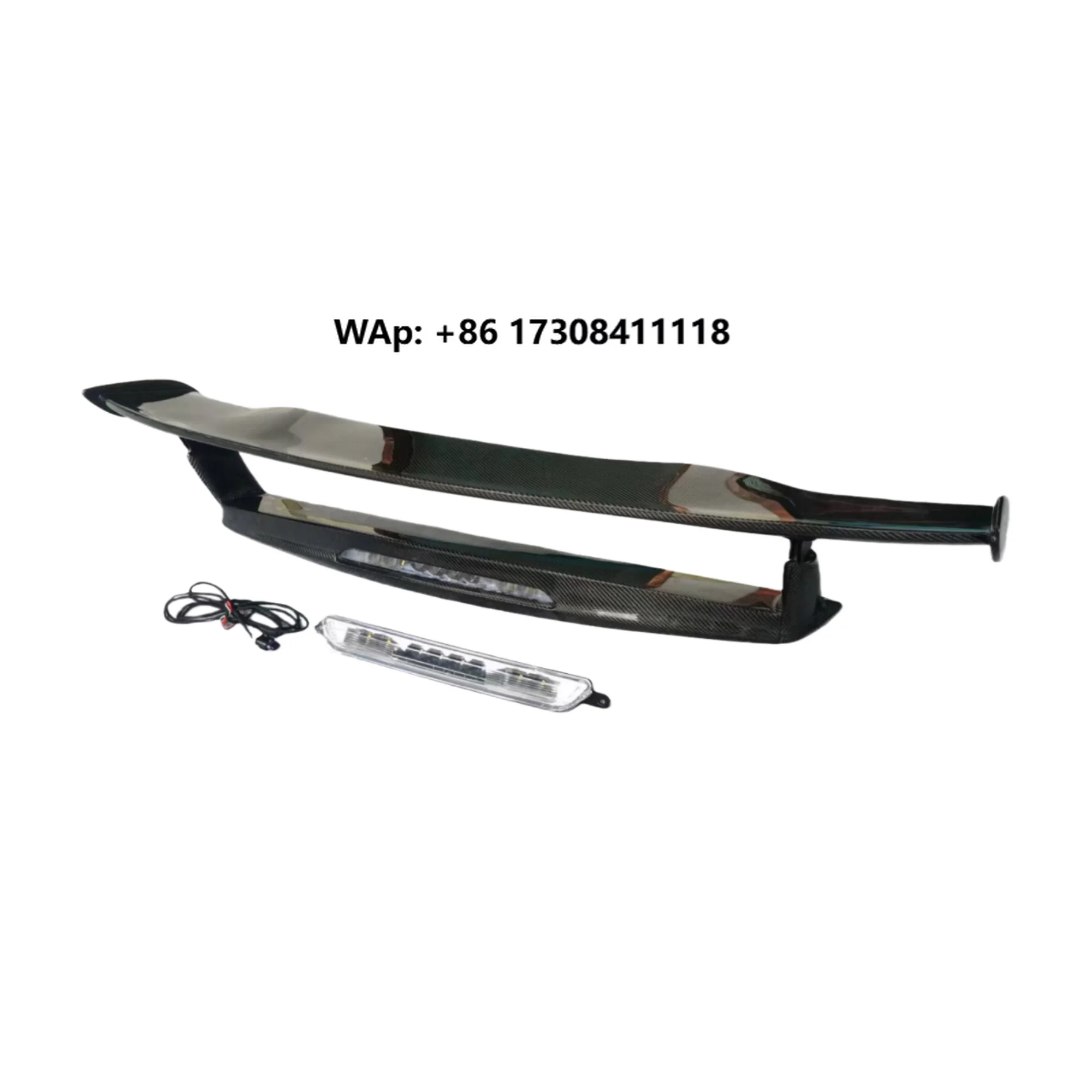 

GT Carbon Fiber Rear Spoiler Wing with Brake Light for C190 2015-2018 GT GTS GTC GTR