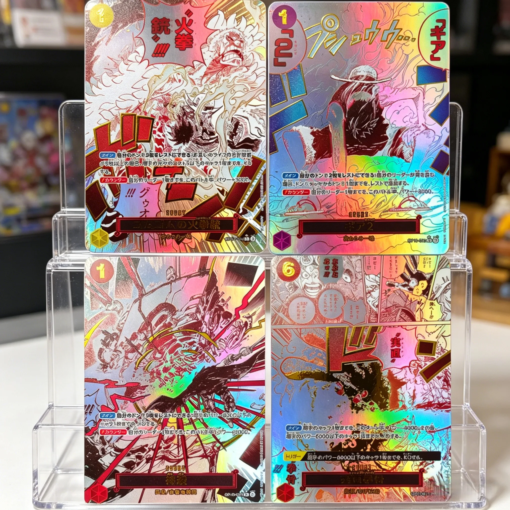 Cartes SP Proxy OPCG OP11 Gear Two Gum-Gum Fire-Fist Pistol Red Hawk Honesty Impact Divine Departure pour le jeu de cartes à collectionner japonais (JCC) Anime