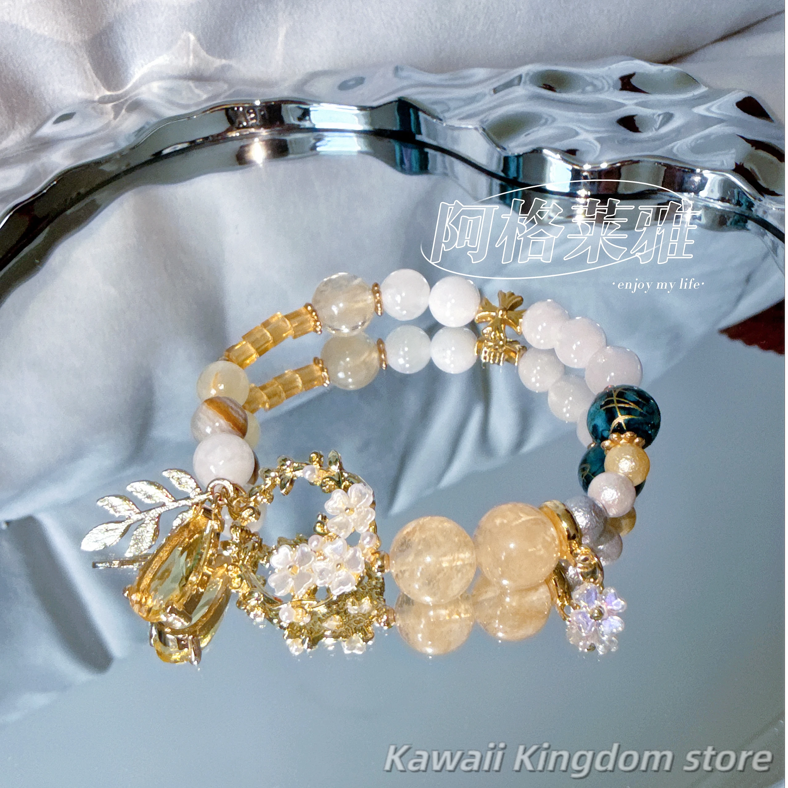 لعبة هونكاي: ستار ريل أغلايا أنيمي تأثيري أساور يدوية الصنع مجوهرات لعبة سلسلة اليد اكسسوارات الدعائم هدية