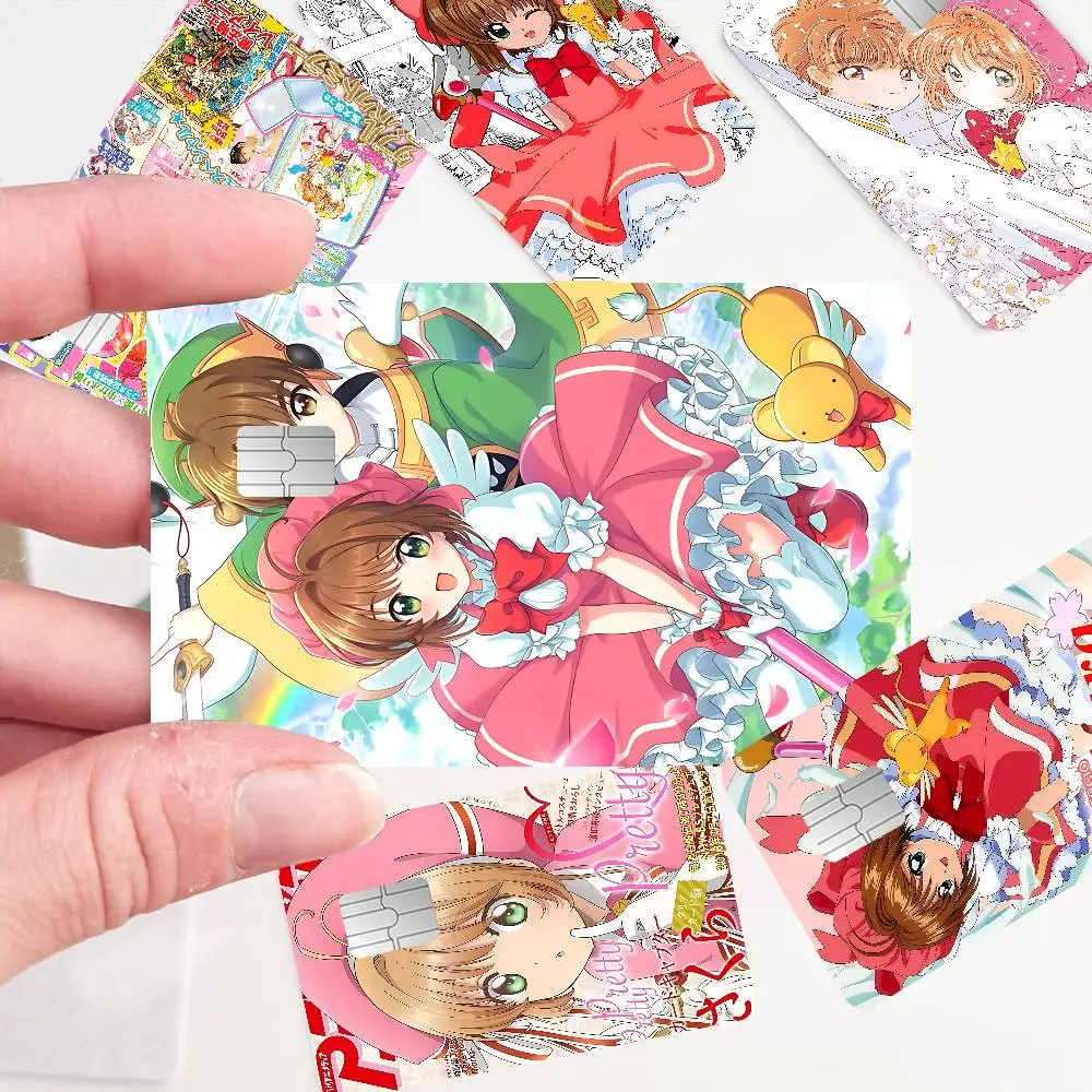Anime Cardcaptor Sakura Different Styles Poker Sticker Film Tape Skin For Credit Card Debit Card Big Chip