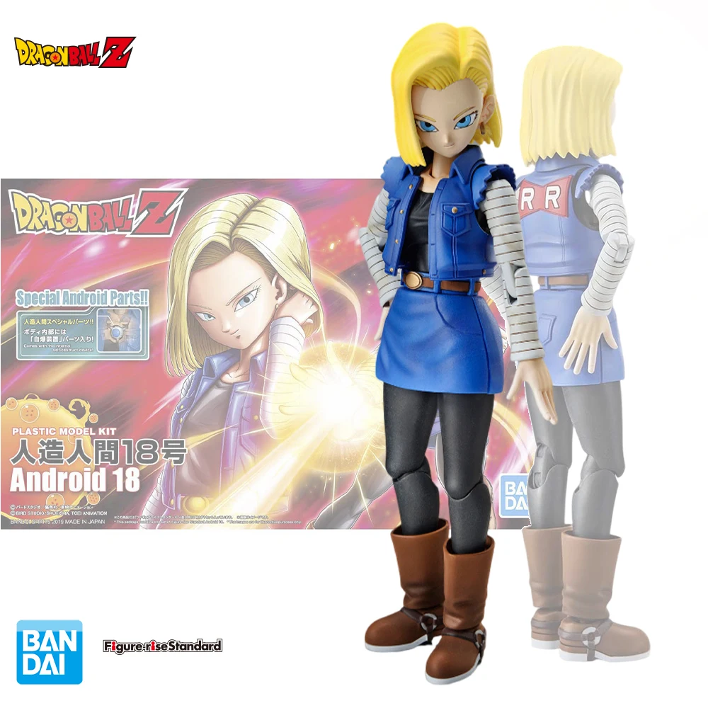 

Bandai Genuine Digimon Figure-rise Standard FRS Android 18 Anime Action Figure Assembly Toys Model Decorative Toy Gifts