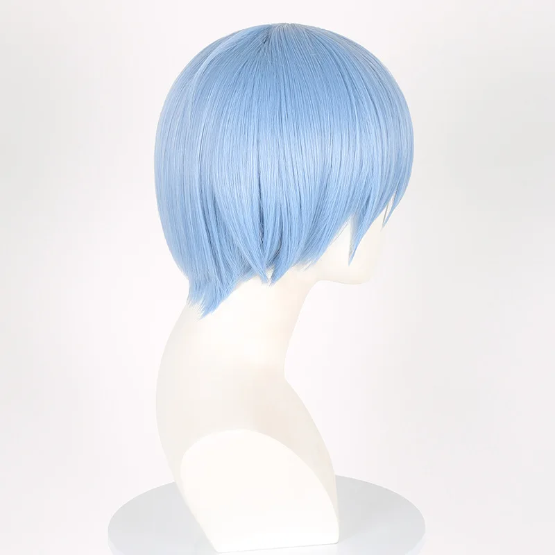 Anime Frieren‘s Friend Himmel Cosplay Wig Heat Resistant Blue Short Hair Men Halloween Party Role Play Costume Props Wigs