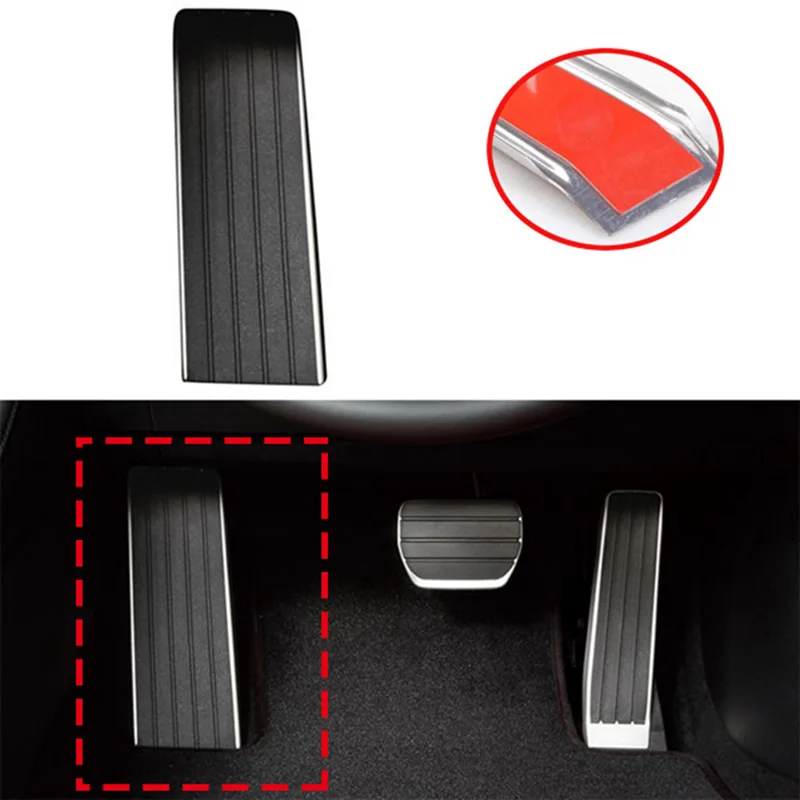 Auto Aluminium Footrest Left Foot Rest Pedal Cover Trim Fit for Mazda CX30 CX-30 2020 2021