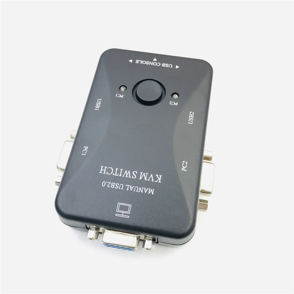 USB KVM-переключатель, 2 порта VGA переключатель SVGA Box USB 2,0 KVM мышь, переключатель клавиатуры 1920*1440 Vga, разделитель, коробка, переключатель