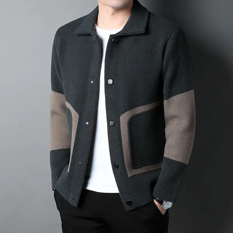 

Top Grade New Autum Brand Fashion Knitwear Korean Style Mens Knitted Cardigan Sweater Casual Coats Jacket Male Clothing S28