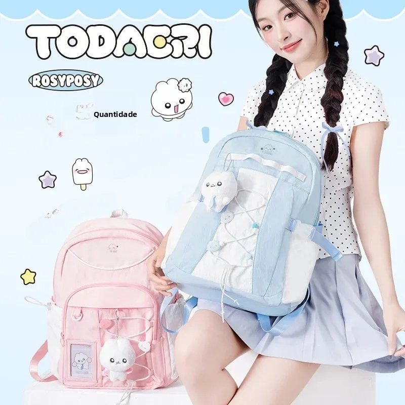 sac-a-dos-a-cordon-et-bandouliere-motif-lapin-grande-capacite-rosyposy-pour-filles-du-college-et-du-lycee-ideal-pour-le-sport-une-seule-couche
