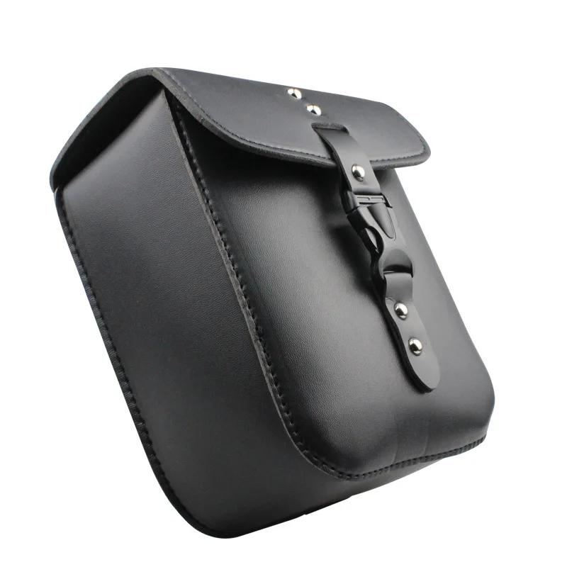 Motorcycle Handlebar Bag PU Leather Saddlebags Storage Tool Pouch Bar Saddlebags For Harley Sportster XL883 XL1200 Universal