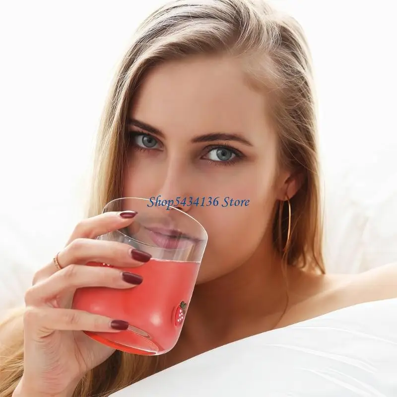 

H7ED Vintage Lemon Design Glass Cups 14oz Pair Of Thick Barwares For homes And Event