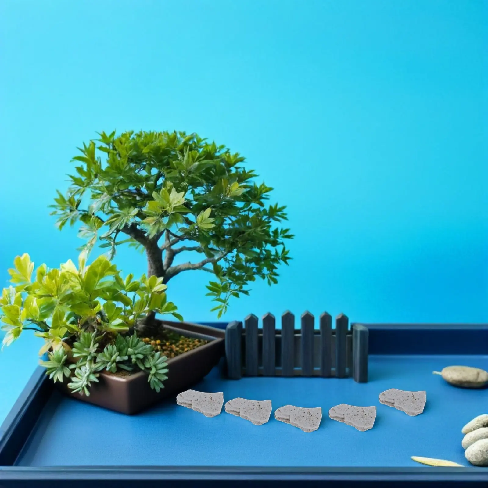 

20 шт. миниатюрных ступеньков из полимерной смолы для микроландшафта, камни для сказочного сада, дорожек, террариумов, аксессуары для сада