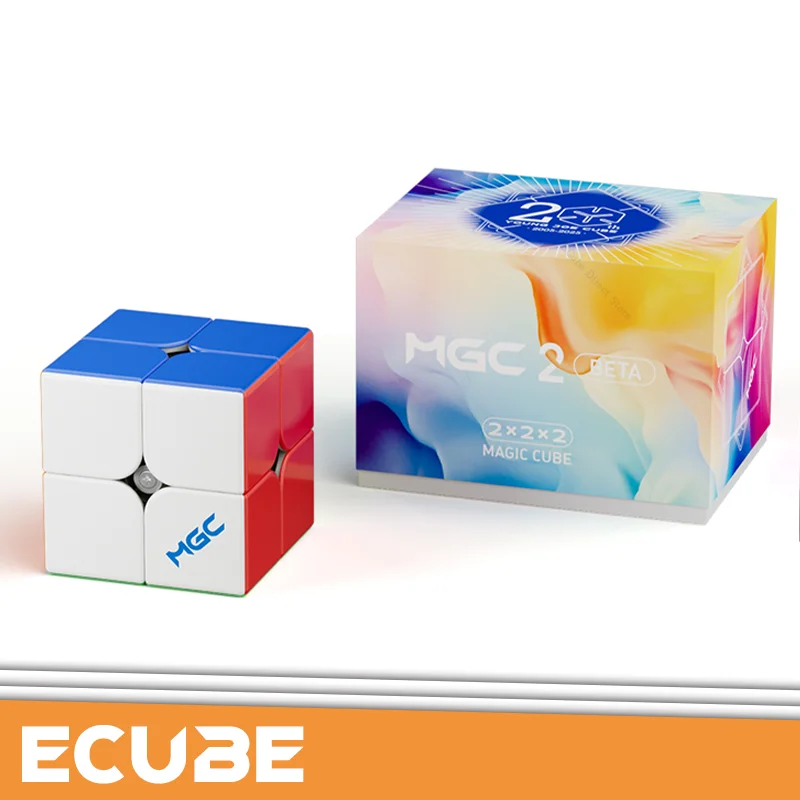 [ECube] YJ MGC Beta 2x2 Magnetic Ball Core Speed Cube Stickerless Magic Cube Magnetic System for Smooth Stable Performance