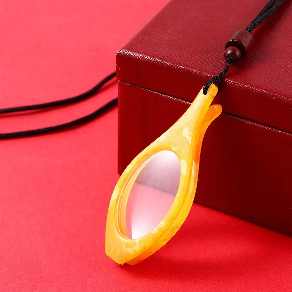 

Circular Foldable Portable Gift For Partents Mini Elderly Glasses Reading Glasses Presbyopic Glasses Hanging Neck Glasses