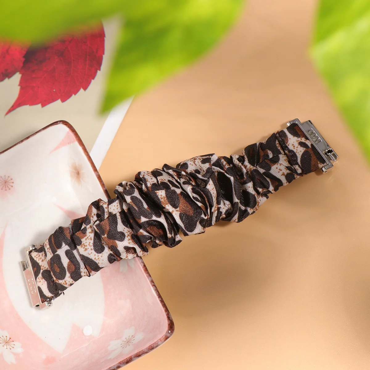 

1Pcs 20Mm Headband Shaped Watch Band Printed Cloth Material Comfortable Wear for Smart Watch Stylish Replacement Wristband