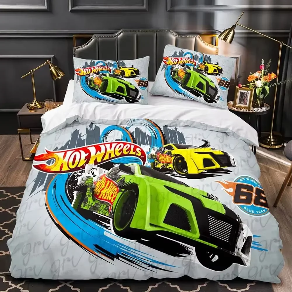 

3D Printed Monster Truck Hot Wheel Duvet Cover Pillowcase Bedding Set Twin Full Queen King Size for Bedroom Decor Gift