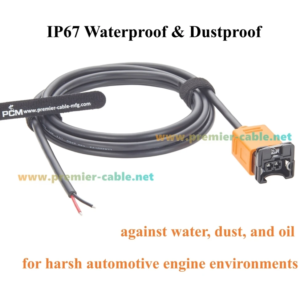 2-Pin Junior Power Timer Steckverbinder 282762-1 mit offenem Ende Pigtail-Kabelbaum TE AMP JPT Automobilkabel für Kraftstoffeinspritzung – Detail 5