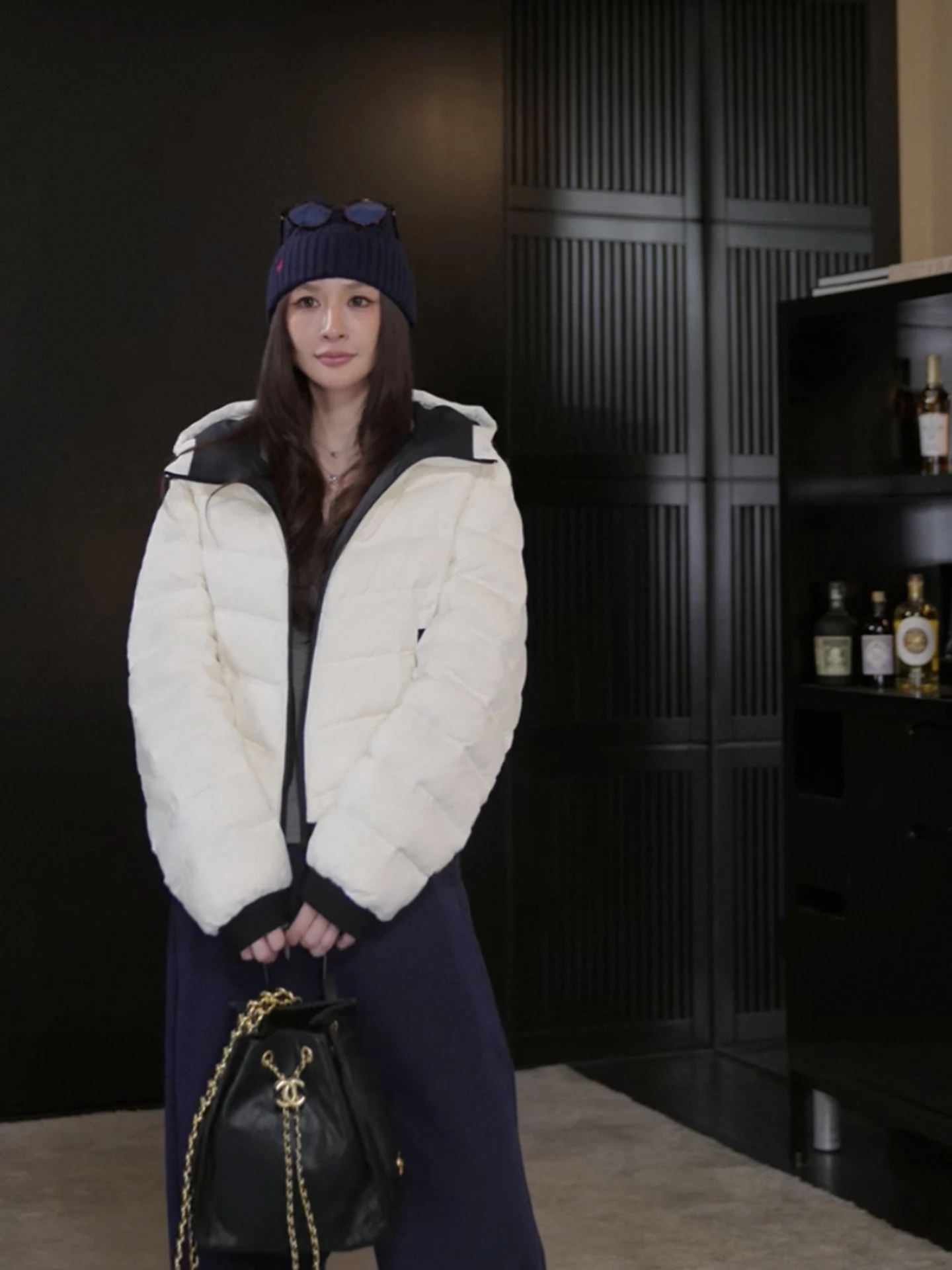 

Classic Short Casual Style Bread Shape down Cotton Jacket Women's Coat Warmth Fluffy White Collar Korean Style Commute Fashion