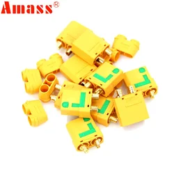 1/2 pair Amass XT90S XT90-S Male Female Bullet Connector Anti Spark For RC DIY FPV Quadcopter brushless motor Drone