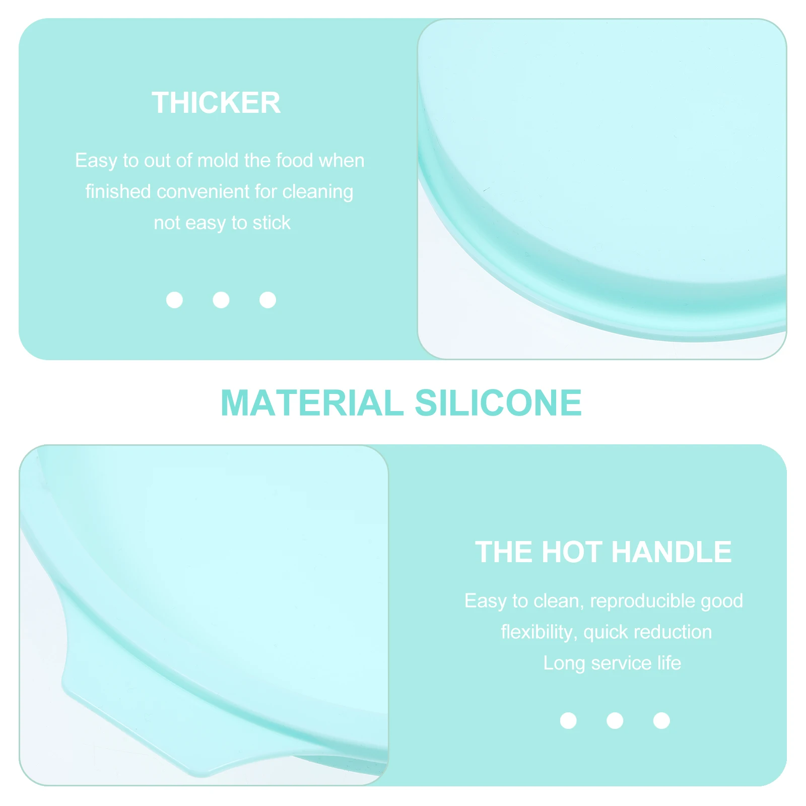 

3Pcs Layered Mousse Silicone Molds Round Cake Pans DIY Baking Tools Kitchen Cake Molds Easy Clean Silicone Kitchen Baking Tools