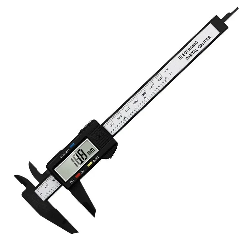 Digital Vernier Caliper 150Mm Plastic Measuring Tool With Lcd Display For Students Engineers Mini Precision Ruler view 5