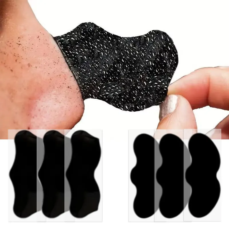 10Pcs Peel-off Blackhead Remover Nose Strips Deep Cleansing Nose Pores Oil Control Nose Patches Facial Skin Care Tools