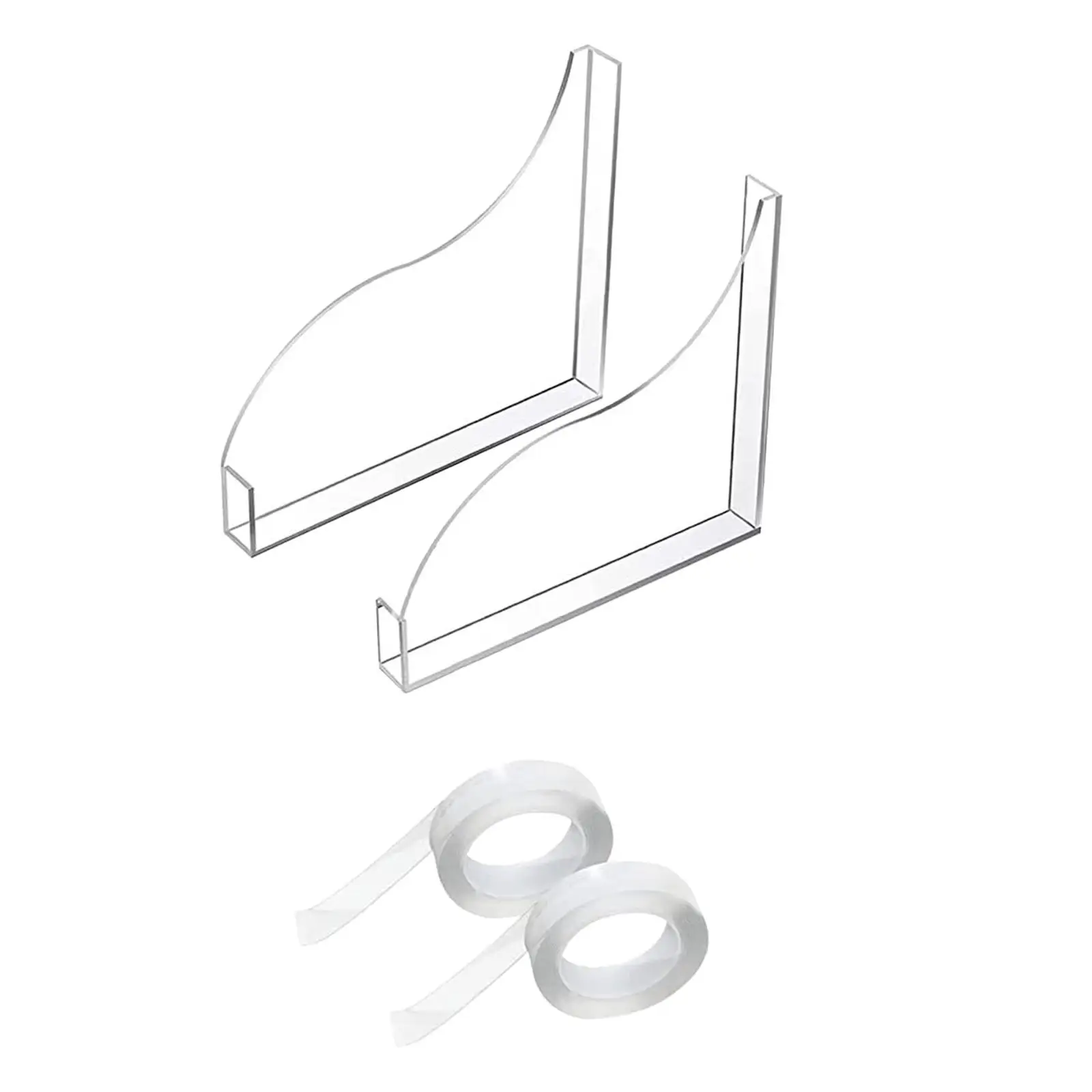 2x Shower Splash Guard Practical Sturdy Sink Basin Edges Deflector for Household
