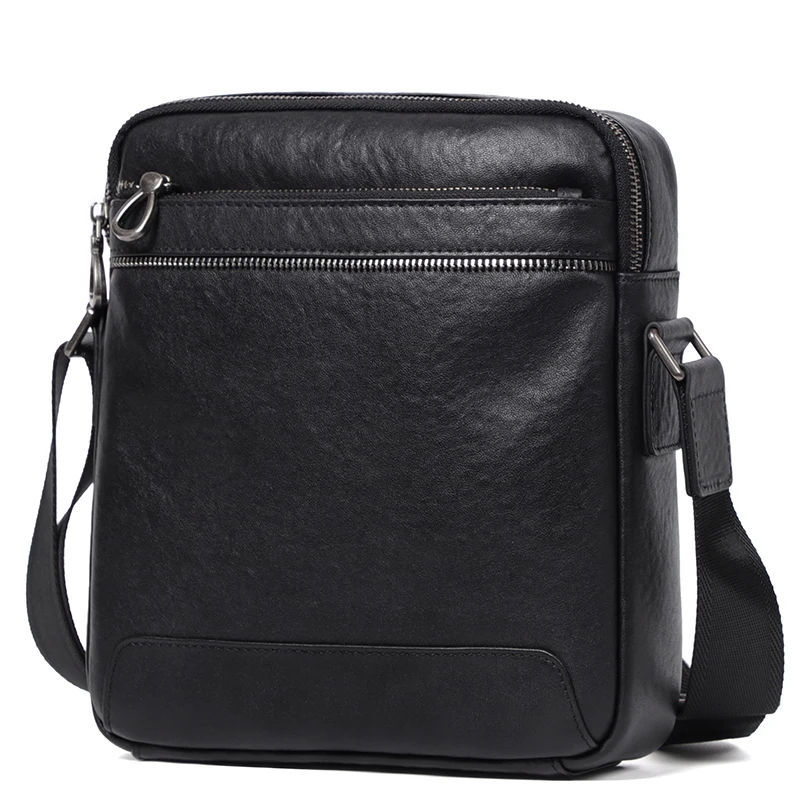 Genuine Leather Men Crossbody Bag Business Small Shoulder Bags For Men Fashion Messenger Bags Bolsa Masculina Flap