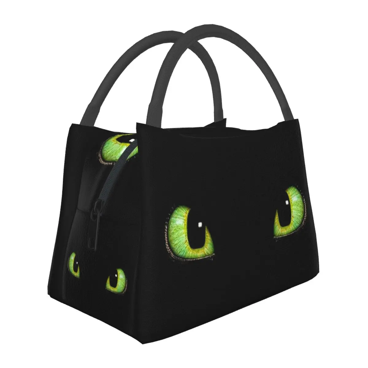 Toothless Eyes Lunch Bags Insulated Bento Box Leakproof Lunch Tote Picnic Bags Cooler Thermal Bag for Woman Kids Travel