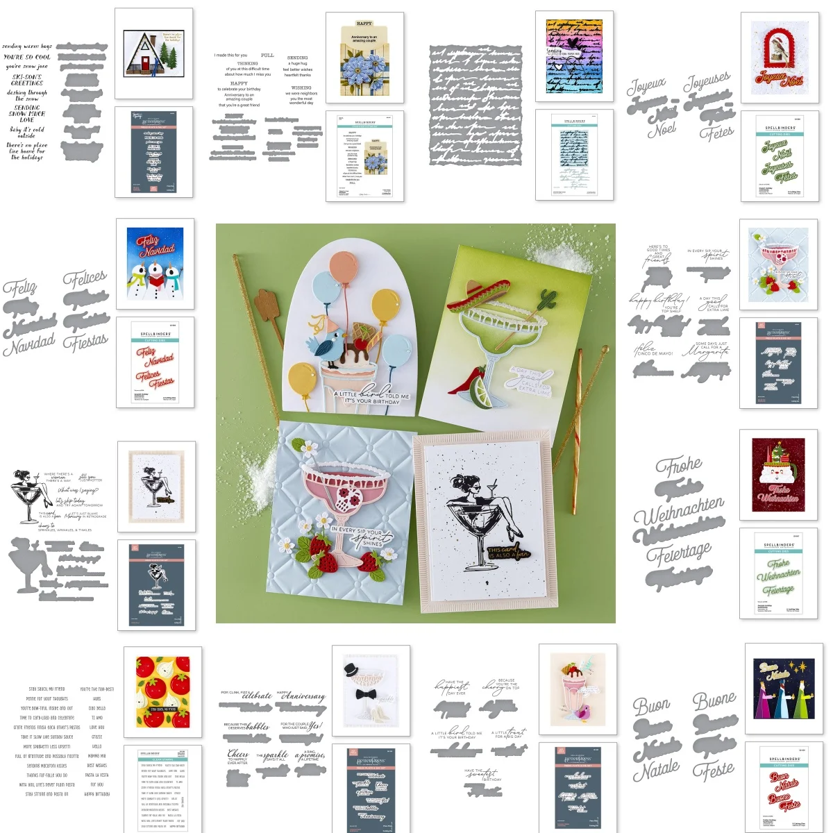 

Collection of Blessing Words 2025 Metal Cutting Dies Clear Stamps Hot Foil for DIY Scrapbook Diary Decoration Embossing Cut
