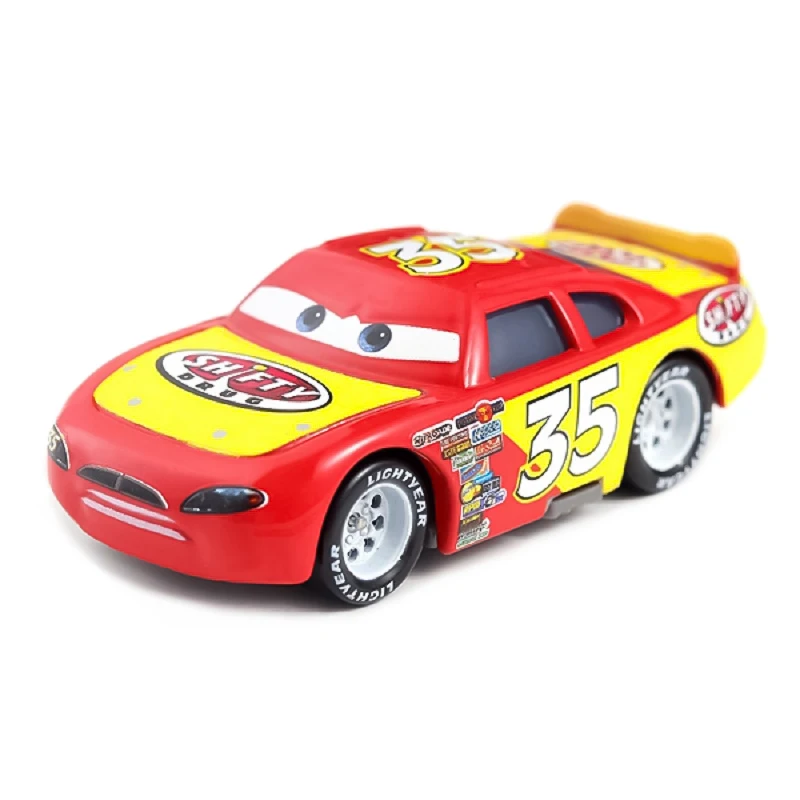 Figuras de dibujos animados de Disney Pixar Cars 2, número 19, Rayo Mcqueen, los reyes, Chick Mater, Mack, tío, todos los modelos, juguetes,