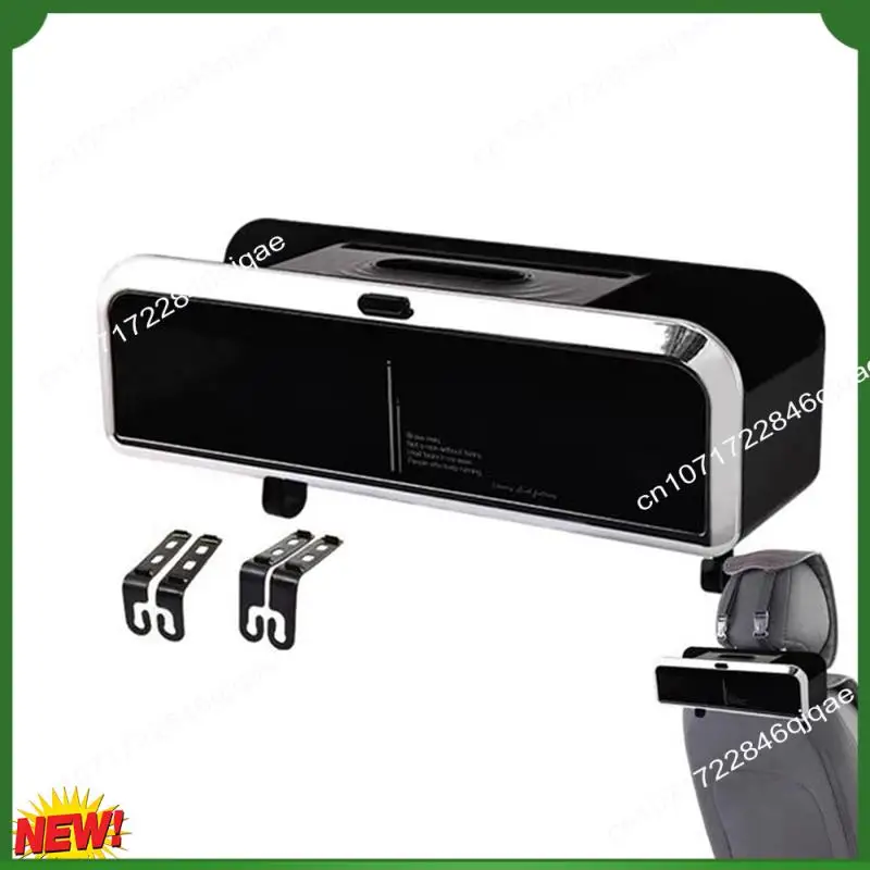 

A48I Multi-Functional Car Tissue Box With Hooks For Organizing Travel Essentials